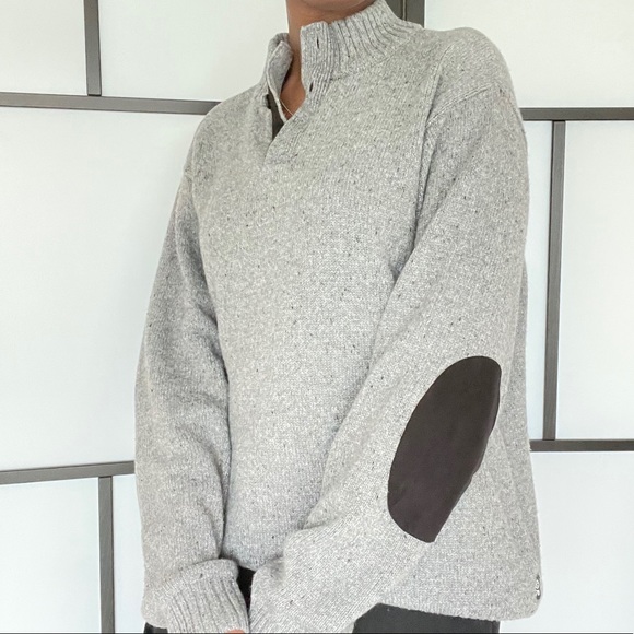 Chap knitted pullover sweater (henley style) - Picture 5 of 5